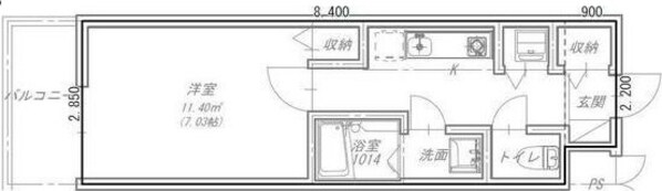 豊津駅 徒歩5分 1階の物件間取画像